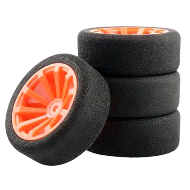 لسيارة رياضية مسطحة 1/10 RS4 كيوشو FW06 ساكورا D4 TT02 إطار إسفنجي للسيارة الرياضية المسطحة، أصفر