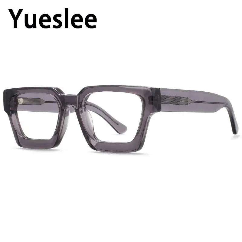 54290 High Quality Acetate Optics Glasses Frame Retro Square Eyewear Designer Luxury Prescription Glasses Frames Optical Eyewear