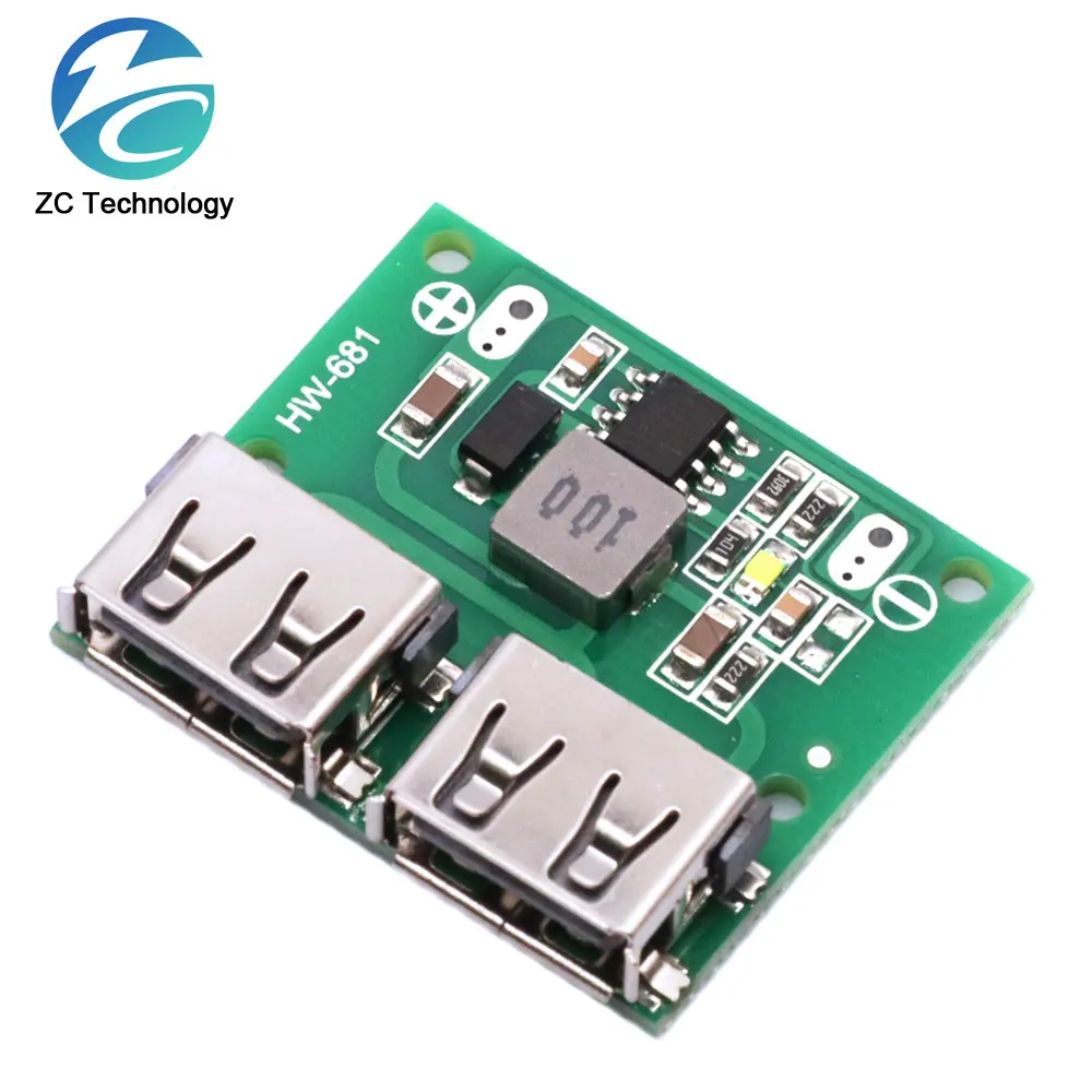 1/5/10PCS 9V 12V 24V to 5V DC-DC Step Down Charger Power Module Dual USB  3A Car Charge Charging Regulator 6-26V