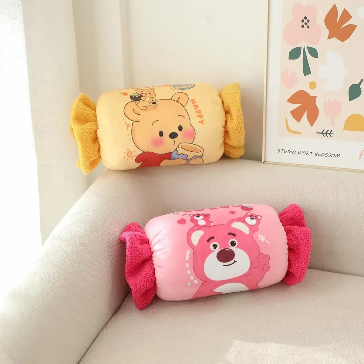 Sanrio Melody Cartoon Warm Hand Pillow Winter Intervention Hand Napping Creative Home Sofa Cushion Seat Backrest Birthday Gift