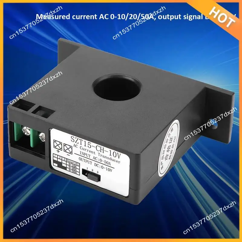 

A43M Датчик тока с замкнутым контуром Датчики тока Взаимный индуктор переменного тока 0-50A Todc 0-10 В SZT15-CH-10V Сенсорное реле