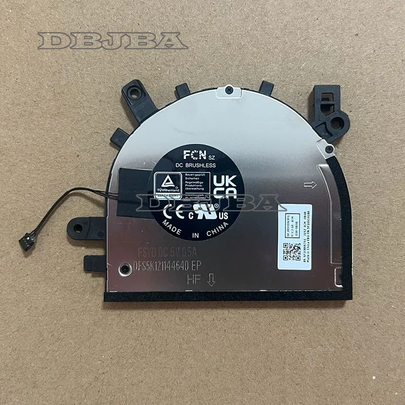 

Вентилятор охлаждения ноутбука Lenovo Slim 7i Aura Yoga 7 15ILL9 DFS5K121144640 FSYD 5F10S14186 DC28000N3F0 83HM 5V 0.5A вентилятор