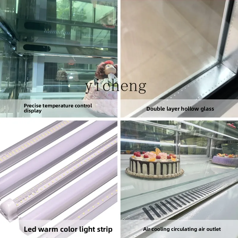 

LXY Right Angle Cake Refrigerated Display Cabinet Small Air-cooled Dessert Mousse Commercial Fresh-keeping Freezer
