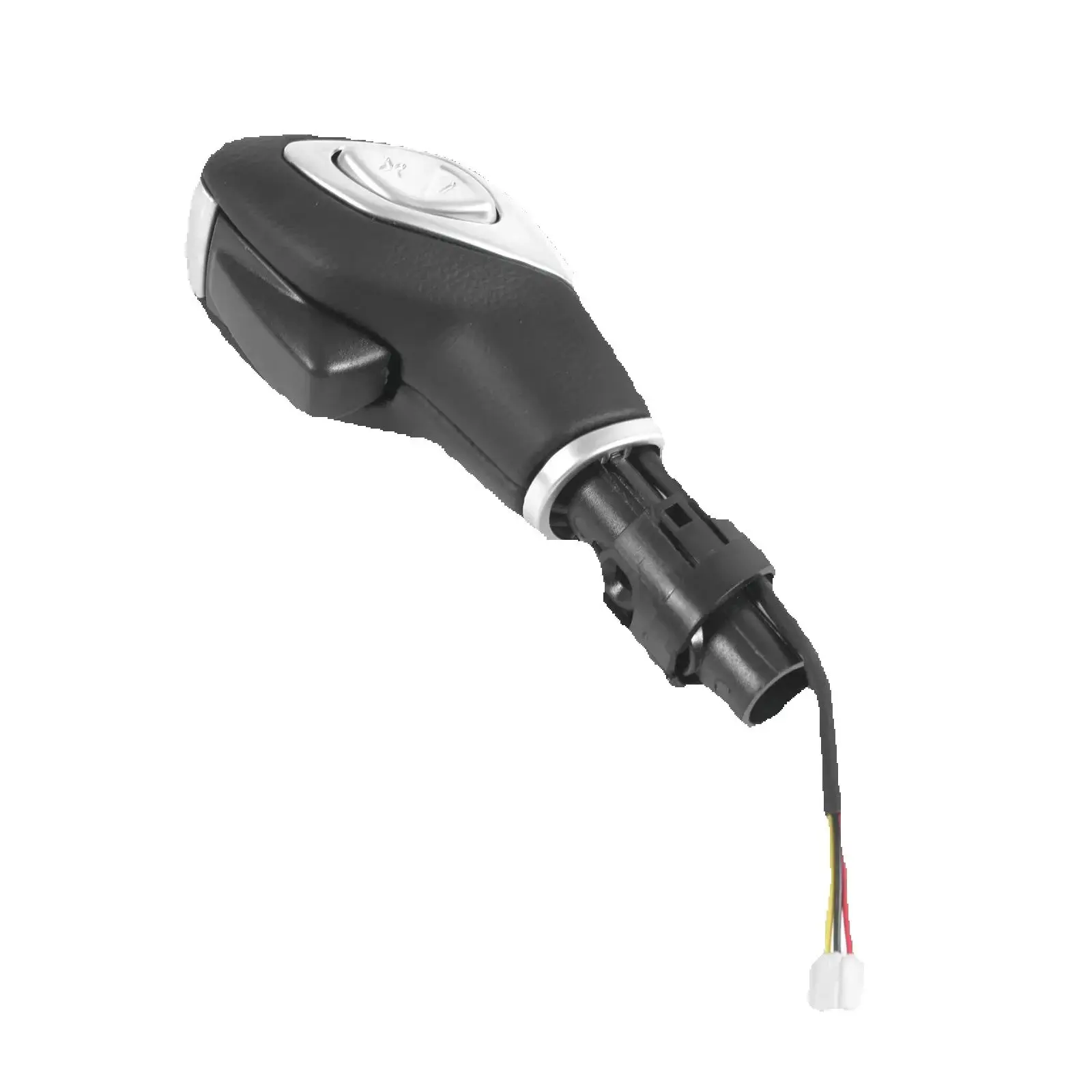 

1 шт., автомобильная ручка переключения передач, рычаг переключения передач для Ford Escape 2013-2015, Fusion Fiesta, черный, серебристый, кожаный, ABS, автозапчасти