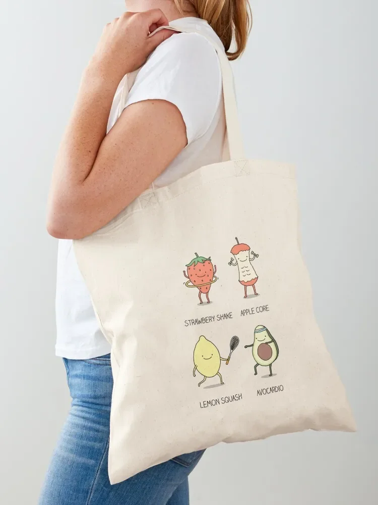 

Fruitful workout Tote Bag custom canvas bag reusable shopping bags Shopper handbag Handbags