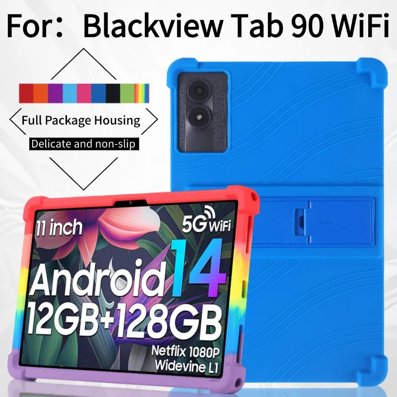 Soft Silicone Kids Safe Case Universal for Blackview Oscal Pad 90 18 Tab 9 90 WiFi 10.92 inch Adjustable Stand Cover Shockproof