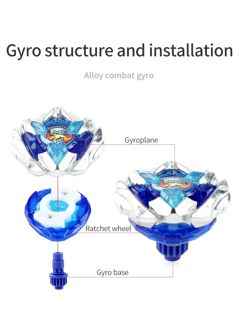 Takara Tomy UX-01 Dran Buster 1-60A Silberblau Multi Nana-iro Exklusiver Angriffs-Kampf-Spinnkreisel für Jungen, Sammler-Gyro-Spielzeug – Detail 3