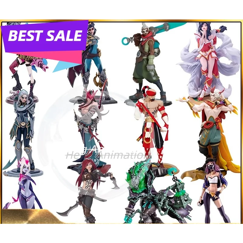 

LOL Yongen Yasso Aike Wei En Blind Monk Xia Luo Jinx Wei Hammerhead игрушки ручной работы LOL периферийные статуи украшения