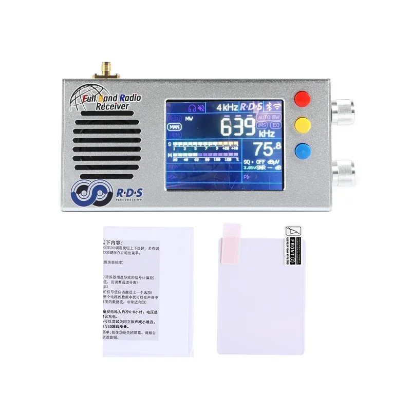 TEF6686 All Band Radio Receiver 3.2inch LCD LW/MW/SW/FM/AM Portable Shortwave Radios Receiver with Telescoping Antenna