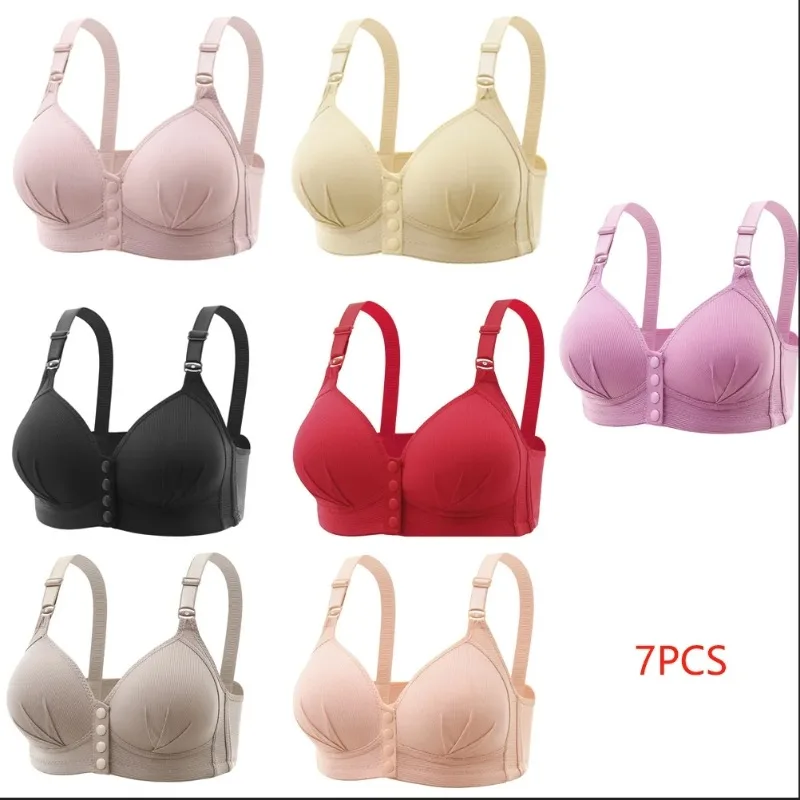 

Pregnant Women's Four Season Ultra-thin Anti Light Gathering Nursing Bra Comfortable and Seamless Breathable Front Opening Bra