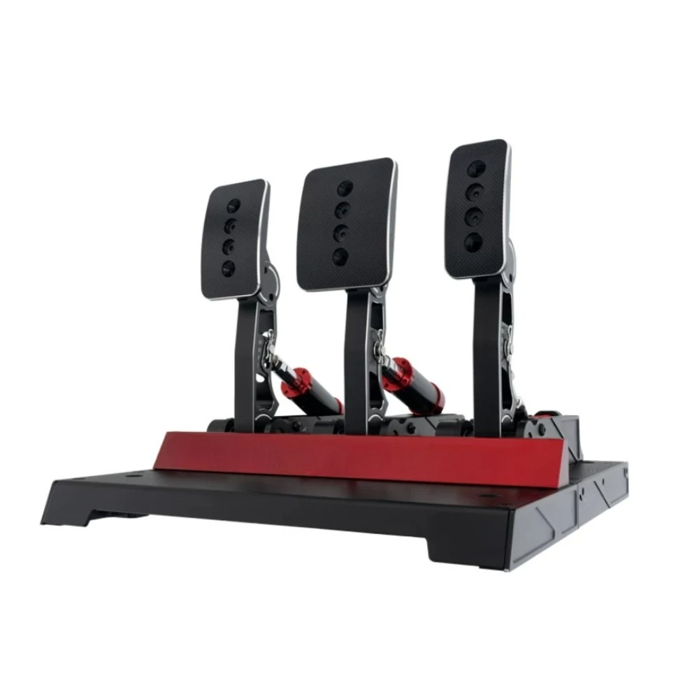 Hydraulic Vibration Racing Simulator Three Pedal Set for Game Steering Wheel Inverted Mount Design