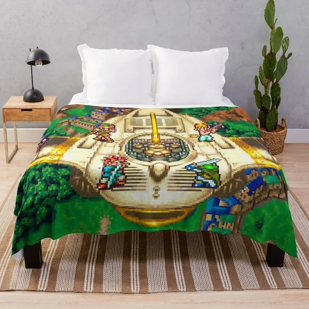 

Плед Chrono Trigger Epoch, мягкое теплое одеяло из флиса шерпа для зимы