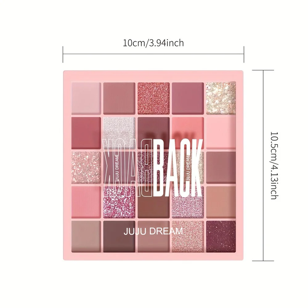 لوحة ظلال عيون مكونة من 25 لونًا - غير لامعة وبريق، مقاومة للماء، تدوم طويلاً، سهلة الاستخدام، متعددة المظهر للاستخدام اليومي والحفلات، الهالوين