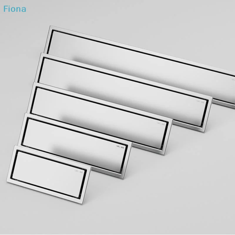 ♤Concealed Stainless Steel Floor Drain - Anti-Odor Linear & Square Shower Drain for Bathroom