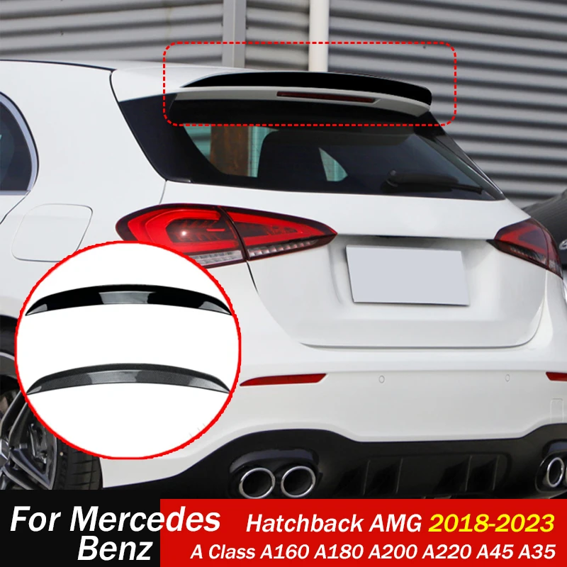 Rear Roof Lip Spoiler 2018-2023 for Mercedes Benz W177 A Class A160 A180 A200 A220 A45 A35 Hatchback AMG Rear Wing Diffuser