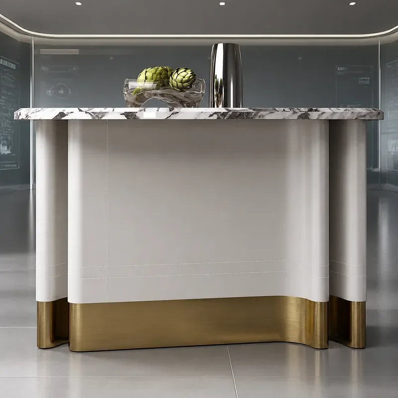 High End Practical Light Luxury Simple Dining Table Natural Texture Household Rectangular Marble Dining Table