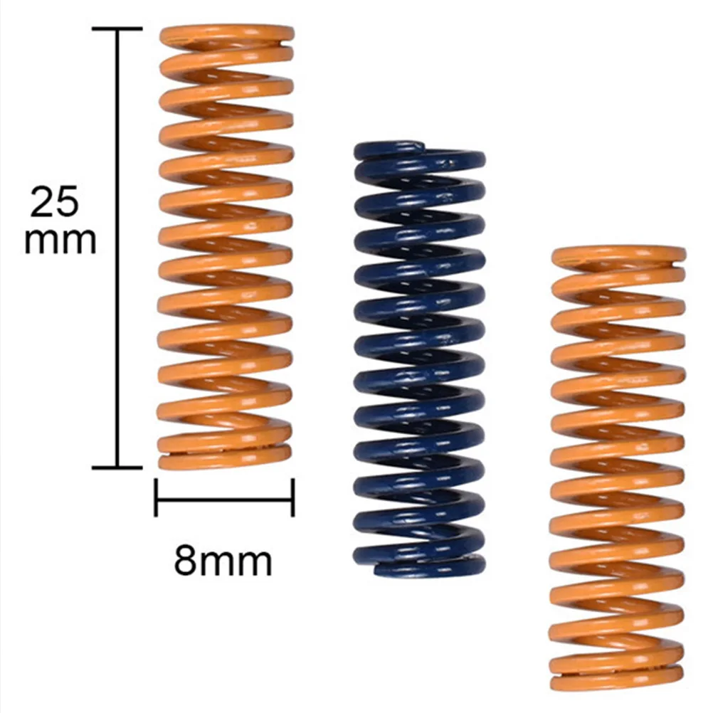 

8pcs Die Accessories Compression Heated Bed Spring for 3D Printer Light Load Springs Rustproof Flat Stiffer Rectangular