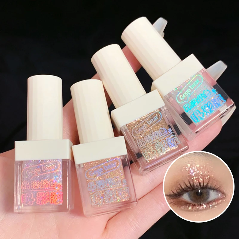 Ombretto liquido Glitter fini Super Glitter Angolo occhi Illuminante Evidenzia senza trucco Glitter sdraiato baco da seta