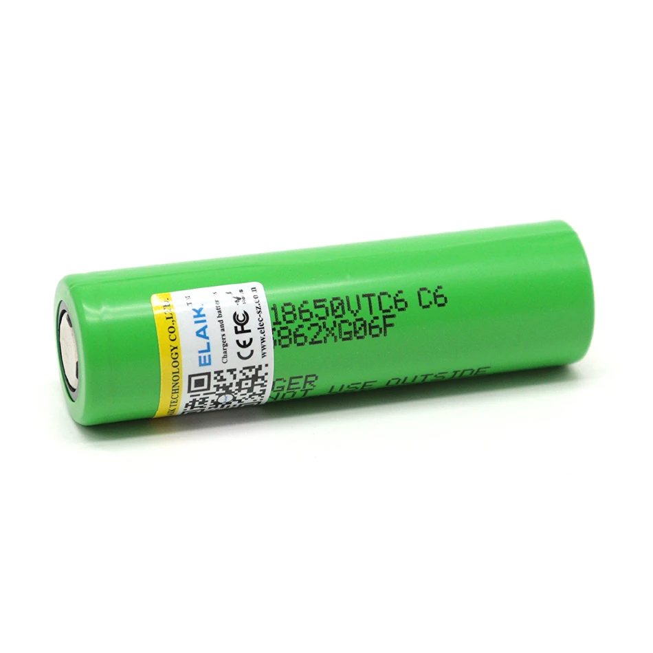 1-4 pièces 18650 3.7V 3000mAh résistance interne petite batterie au lithium performance stable large gamme d'applications tête VTC6-flat