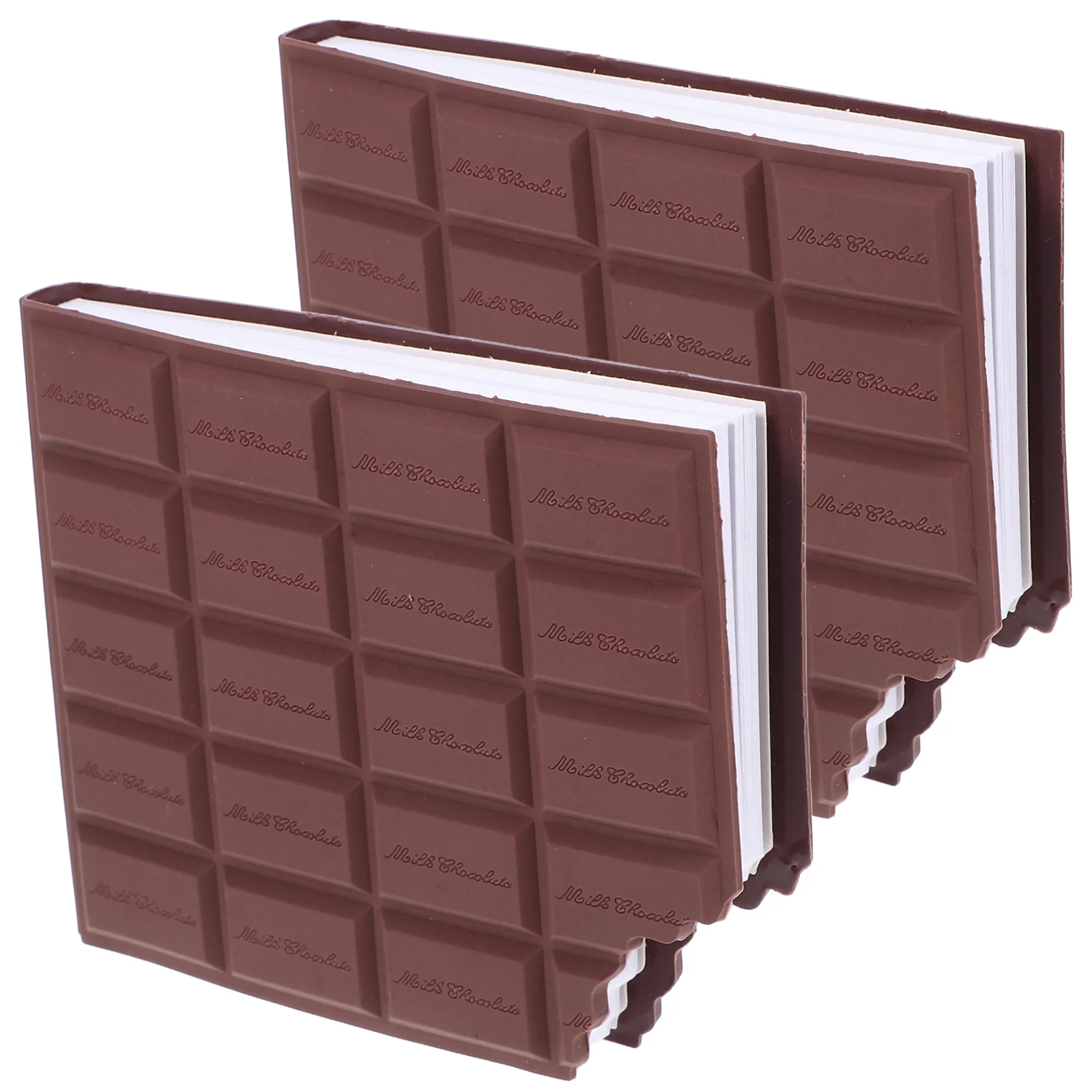 

2Pcs Scented Chocolate Shaped Strong Adhesive Self Stick Pads for Office Student Supplies Creative Mini Memo Pads