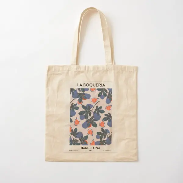 Mercado de frutas Barcelona La Boqueria Cotto nuevo bolso de lona bolso Unisex tela señoras Tote comestibles moda impresa Casual