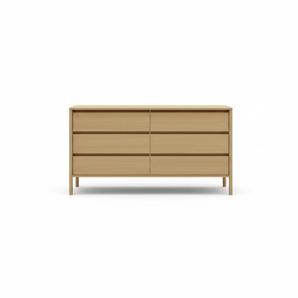 

xx-Wooden Chest of 6 Drawers Simple Design Dresser Storage Cabinet for Bedroom*