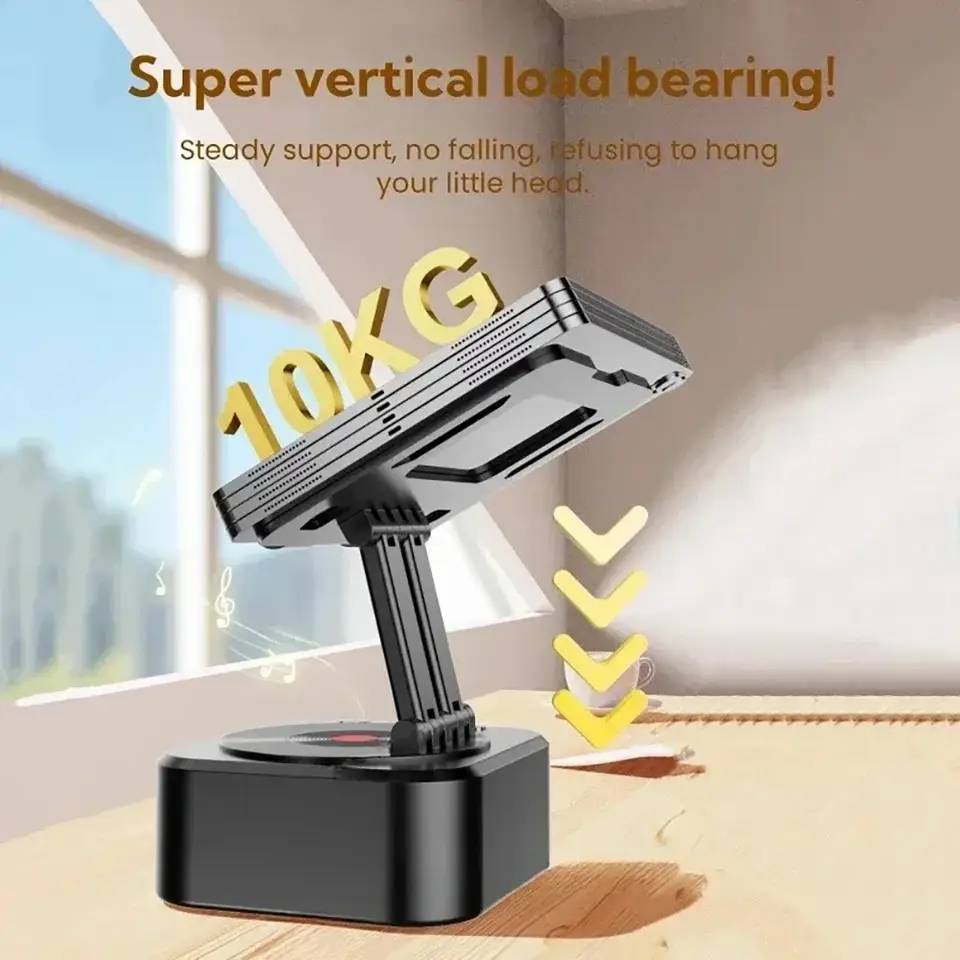 3-in-1 Bluetooth 5.3 Speaker with Tablet Holder Foldable Wireless Speaker Support Power Bank Charging For Video Meeting Live - 4