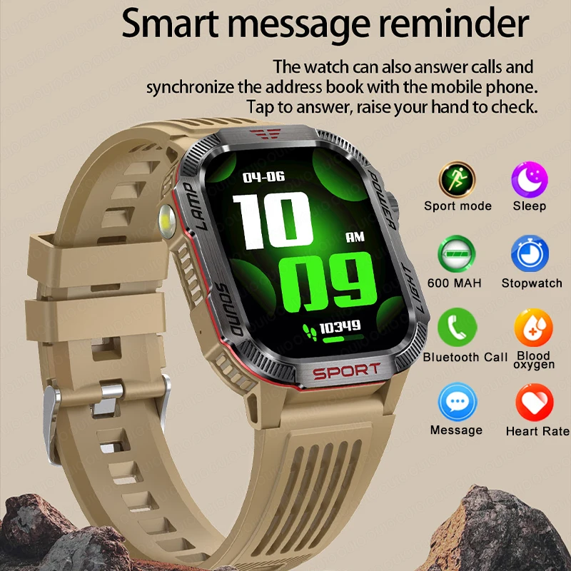 New GPS Motion Track Smart Watch Men Bluetooth Call Bracelet Heart Rate Monitoring Calculator Custom Dial Waterproof smartwatch