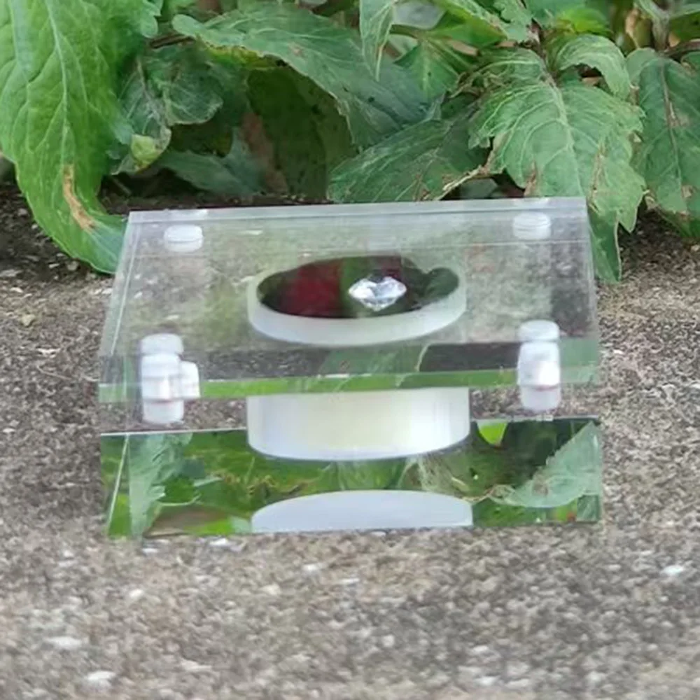 

Прозрачный органайзер для хранения драгоценных камней, лоток для ювелирных изделий, 5 см, упаковка для камней, 2 шт., коробка для демонстрации рассыпных камней и цирконов