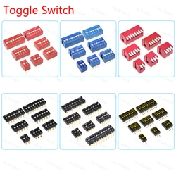 5/10PCS 1.27mm/2.54mm Pitch Slide Toggle Switch Dip/Smd/Right Angle Double Row 1/2/3/4/5/6/8/10/12 Position/Bit/Way/Channel/Pin