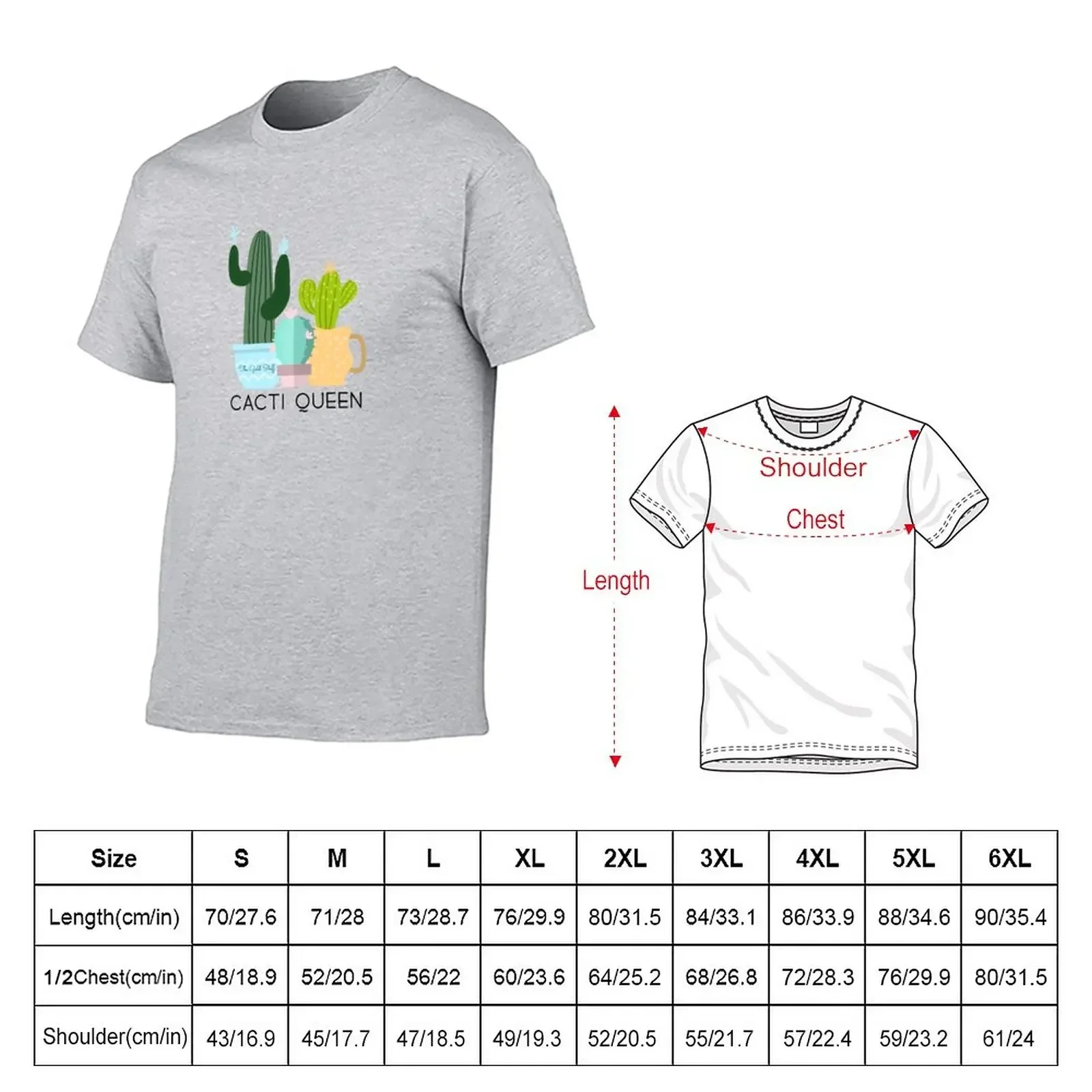 Cacti Queen (v1) T-Shirt aesthetic clothes summer tops new edition men t shirts