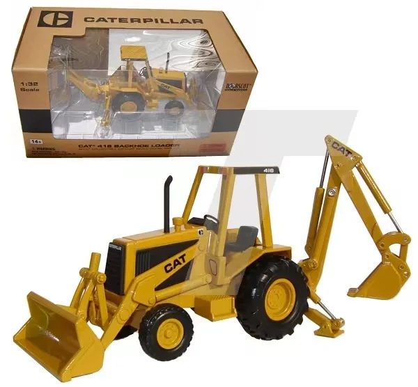 1:32 scale Diecast Yellow cat 416 Backhoe Loader Model Alloy Excavator model 55271 Gift toys