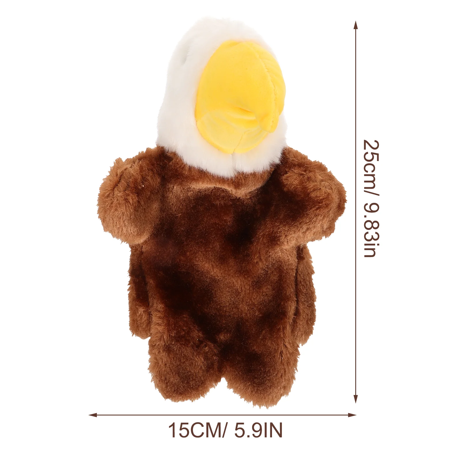 1pc simulação águia história contando prop interessante brinquedo de pelúcia criativo mão fantoche role play