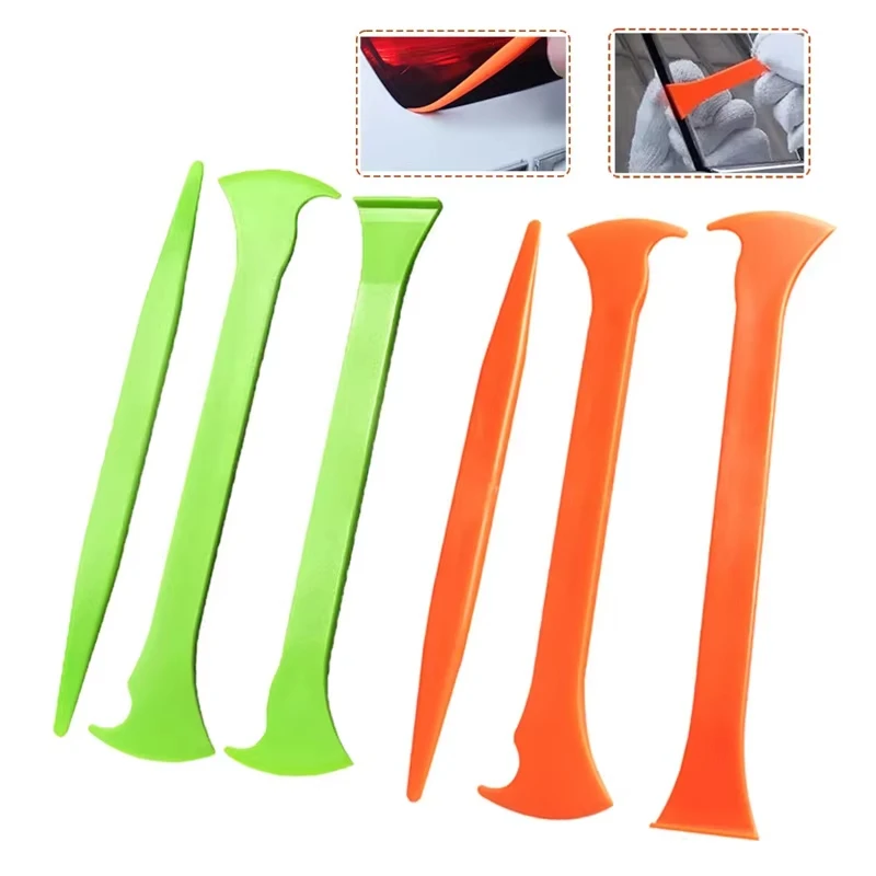 3Pcs Vinyl Car Wrap Tool Micro Stick Squeegee Window Tinting Kit Corner Scraper Curves Slot Tucking Tools Gap Film Cutter