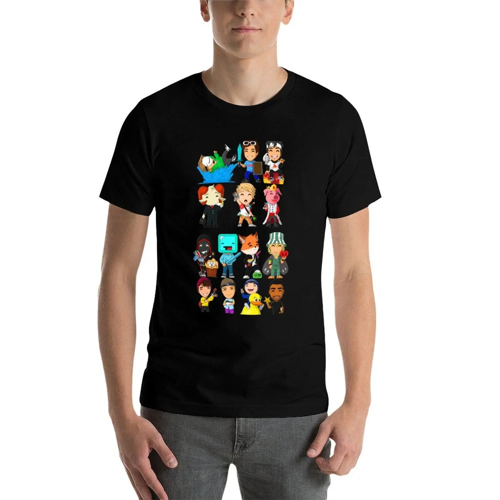 

dream smp all members T-Shirt t shirt man plain men t shirt cotton 100% T-Shirt