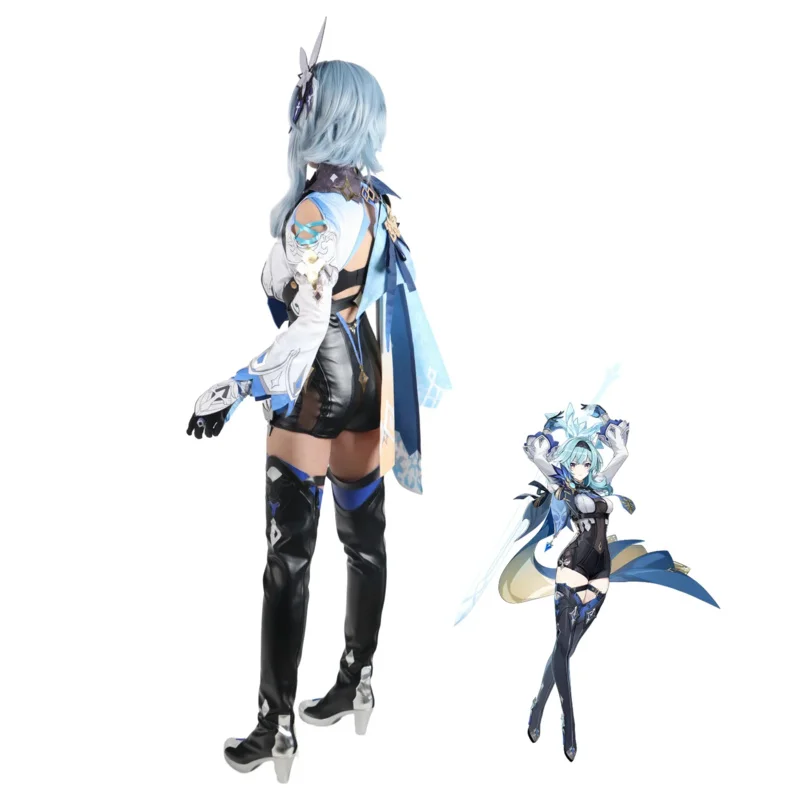 【WetroseONIn Stock Eula Cosplay Costume Genshin Impact Lawrence Euruaroorensu Эола Eola Full Set Game Party Halloween