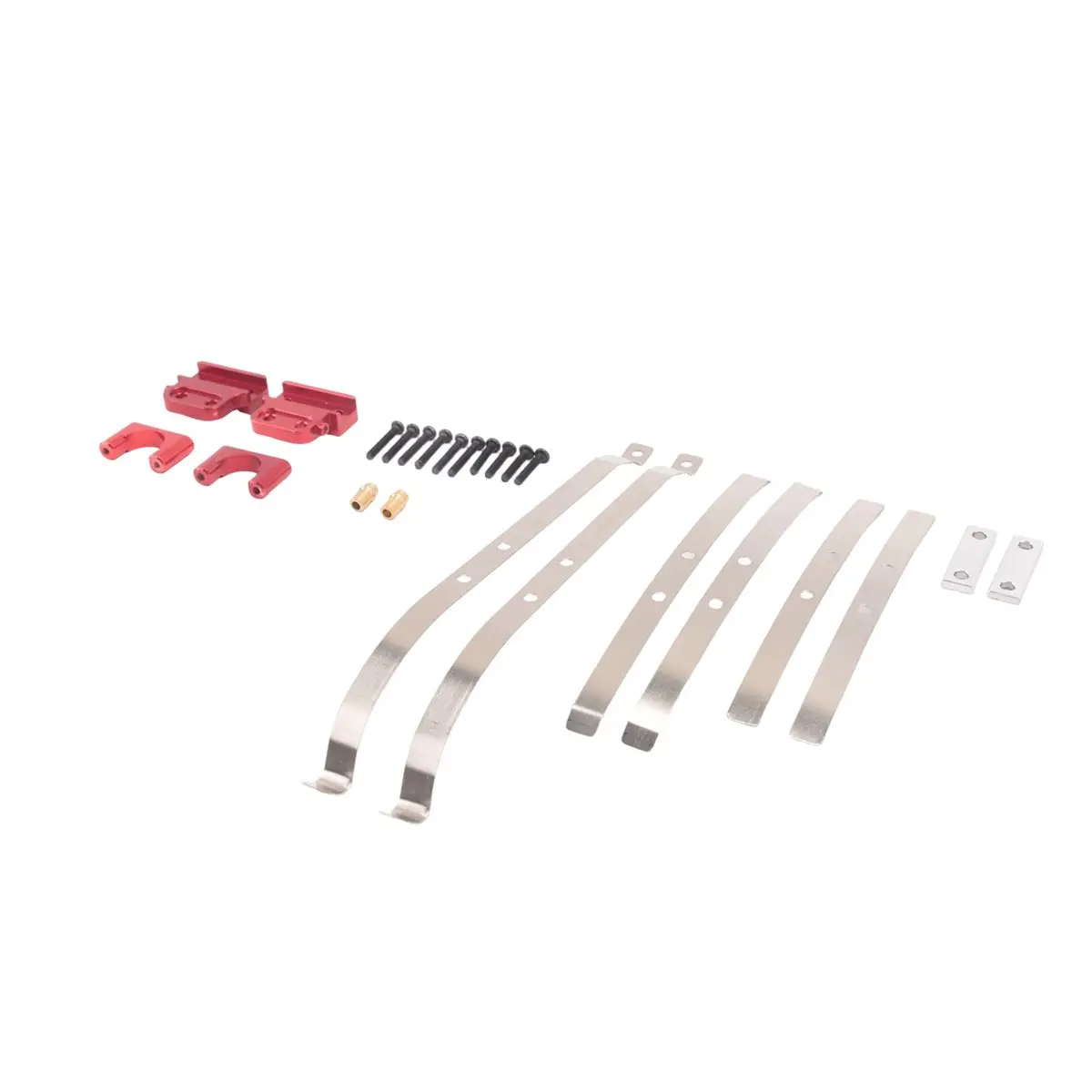 ABME New For MN 1/12 MN82 LC79 RC Car Spare Parts Metal Upgraded Rear Axle Spring Fastenings Kit Red