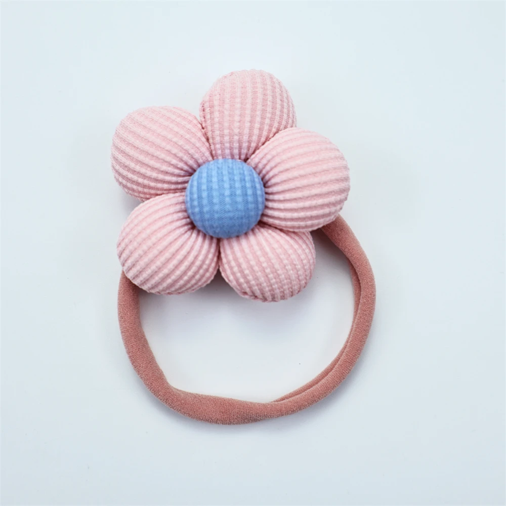 1/2/3/8pcs Flower Baby Girl Headband Newborn Elastic Soft Nylon Hair Band Kids Headwear Hairbands Children Baby Hair Accessories