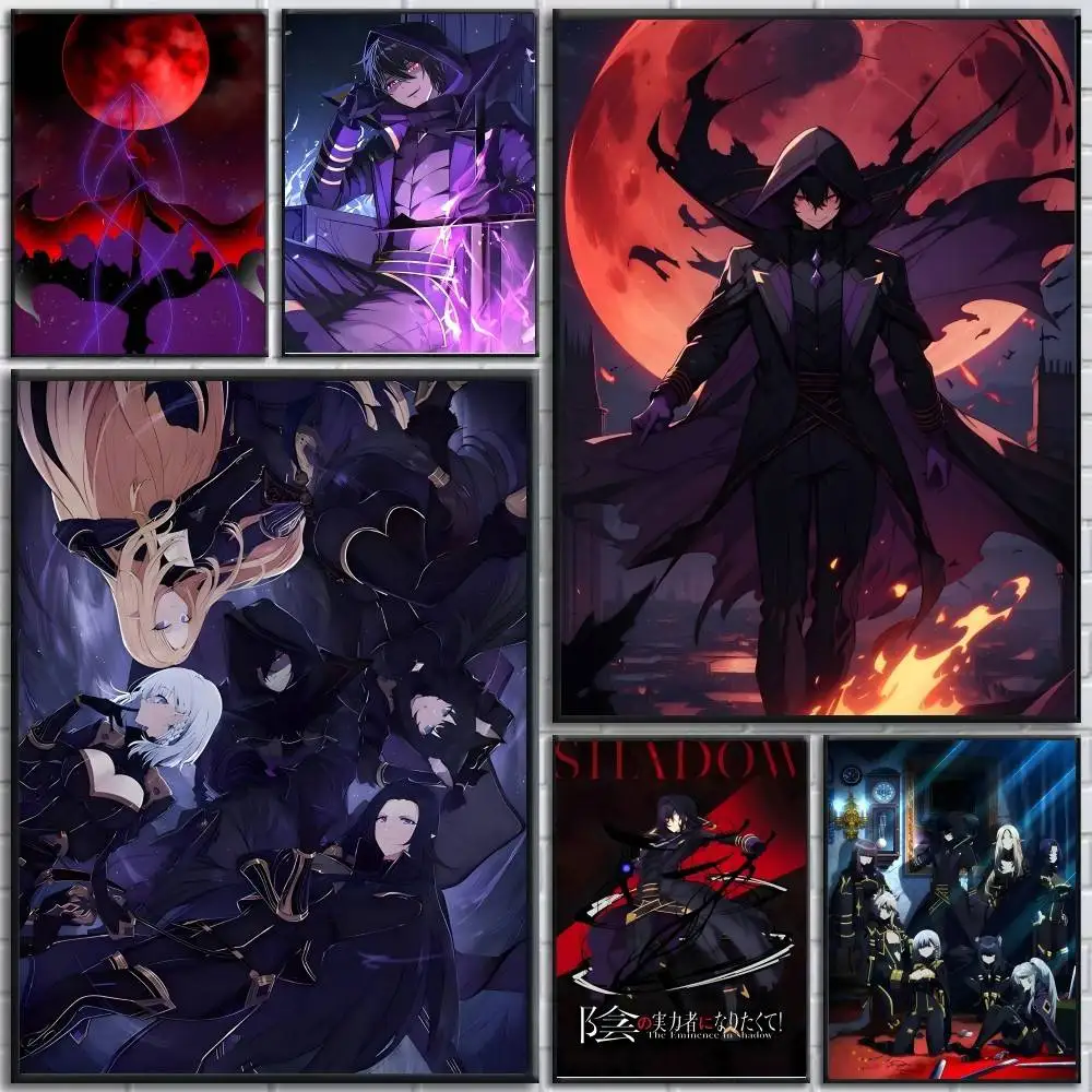 Anime The E-Eminence in S-Shadow posters Self-adhesive Paper Print Home Living Room Bedroom Entrance Bar Cafe Art