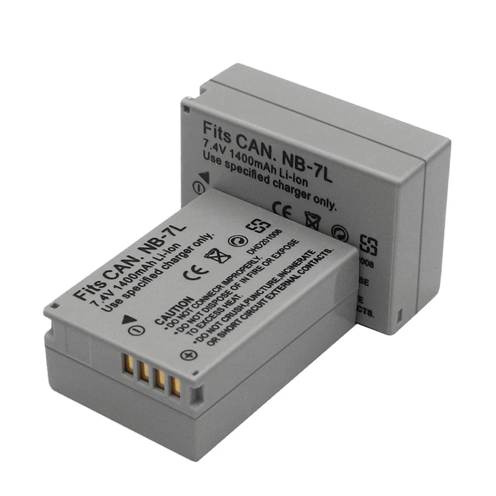 NB-7L NB7L NB 7L Battery 1400mAh for Canon Powershot G10 G11 G12 SX30IS Batteria Camera Batteries