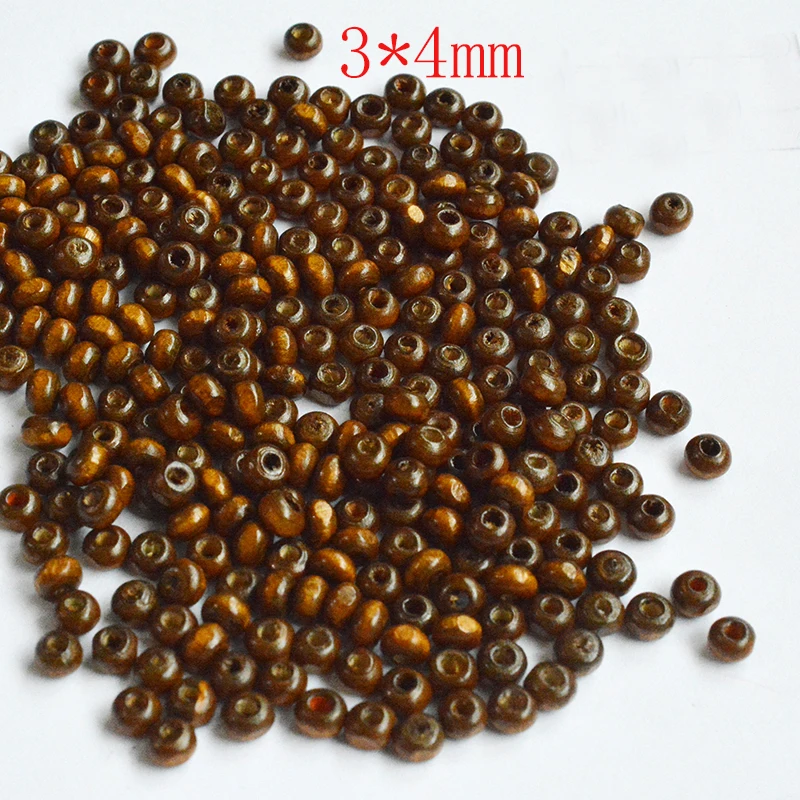 FLTMRH DIY  400pcs Wood Spacer Bead Natural Color Eco-Friendly Wooden Beads DIY Jewelry Making handmade