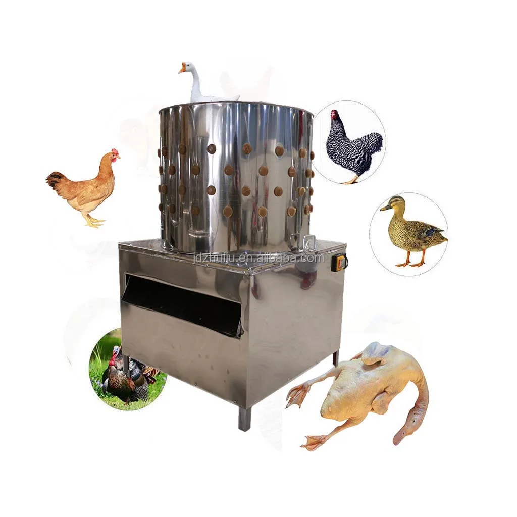 Hot Sell 7-8kg/batch Automatic Poultry Hair Removal Machine Quail Bird Feather Remove Plucking Machine Chicken Plucker HJ-60A