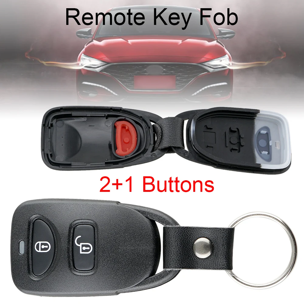 Черный пластиковый 3 + 1 кнопочный запасной телефон для Hyundai Elantra Sonata / Kia Carens