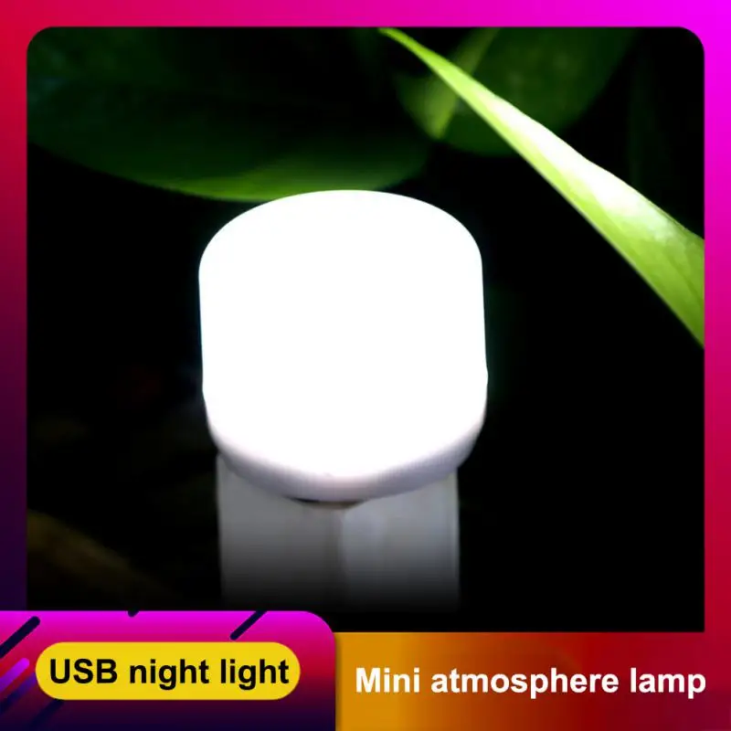 5V 3W Mini USB Night Light Super Bright Eye Protection Book Light Computer Mobile Power Charging USB Portable LED Night Light