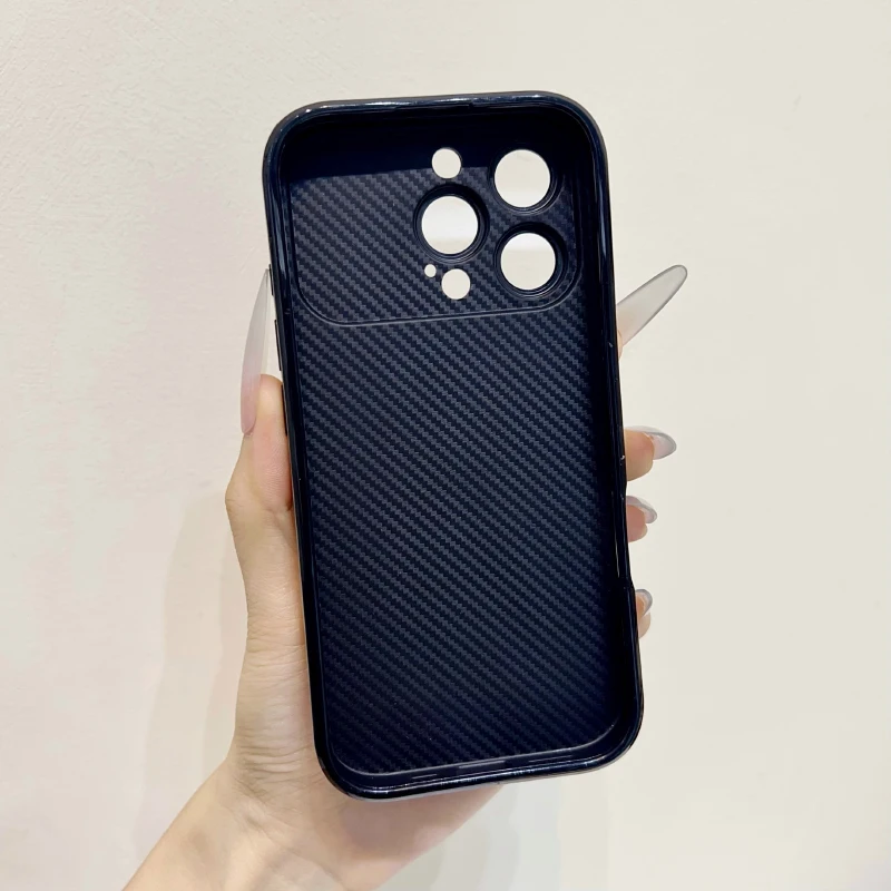 Luxury Solid Color Matte Synthetic Leather Soft Phone Case For iPhone 17 Pro Max 15 14 13 16 Pro Max Plus Shockproof Back Cover view 2