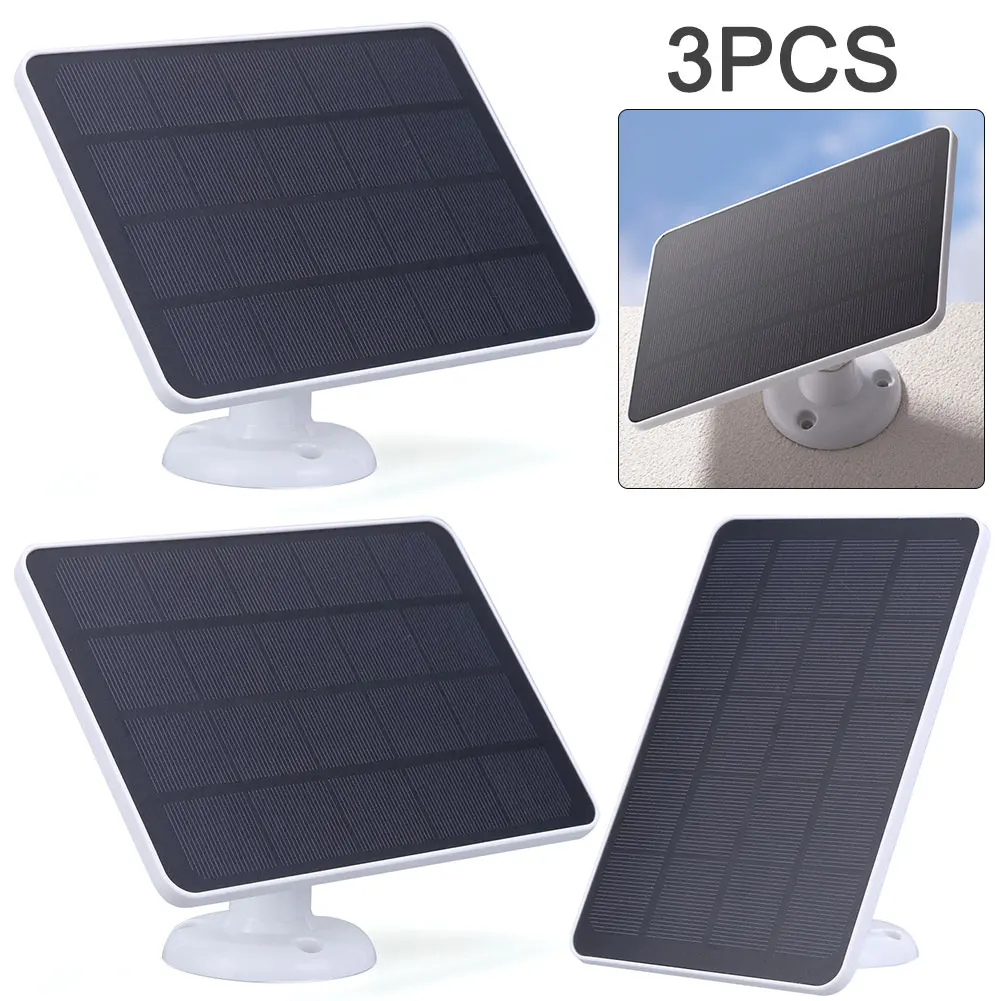 3Pcs 20W Solar Panel Charger Kit IP65 for Ring Spotlight Camera/Ring Stick Up Camera