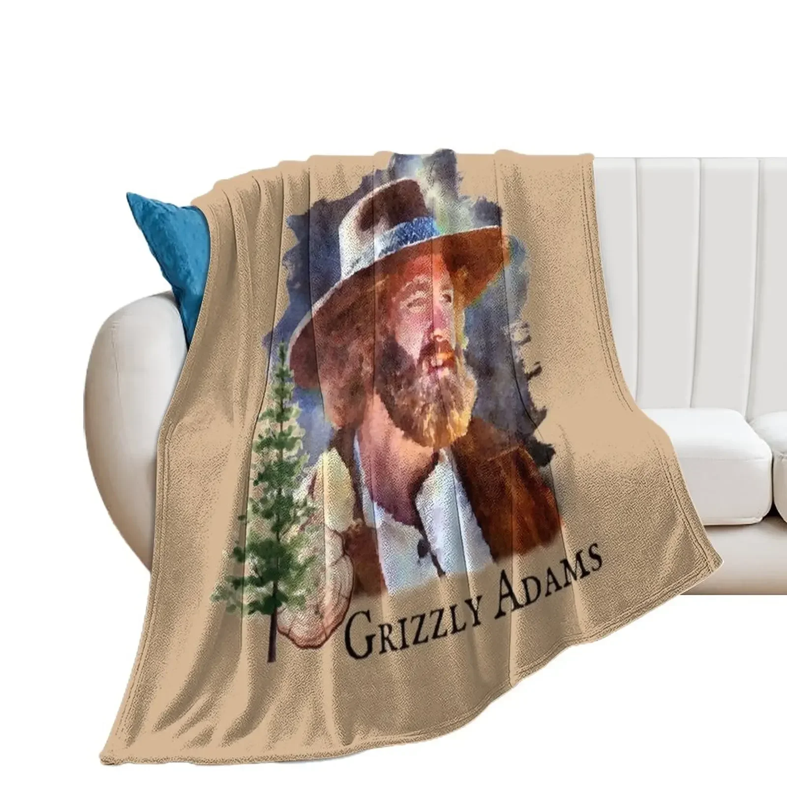 Grizzly Adams Throw Blanket Thin for babies Blankets