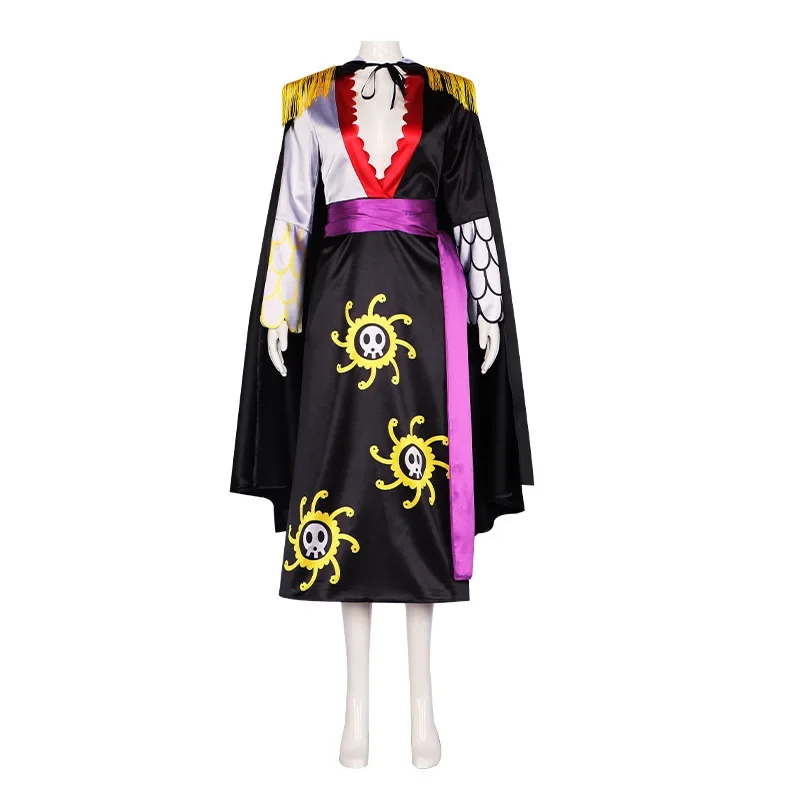 

Halloween Cosplay Pirate Cosplay Costume Snake Princess Empress Hancock Black Role Play Outfits for Woman Carnival Party