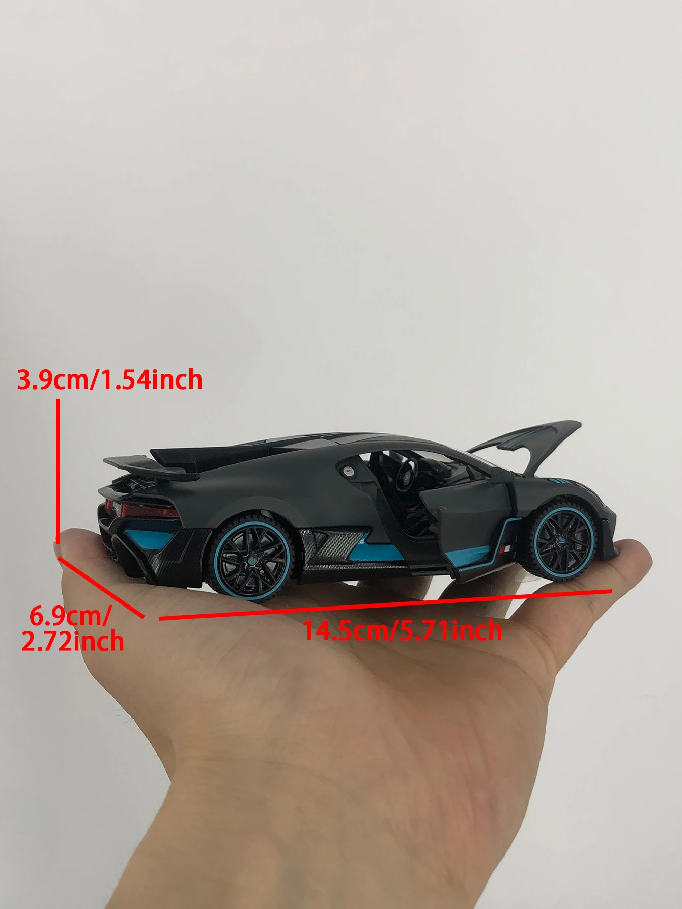 Rastar 1:32 simulation zinc alloy Bugatti DIVO model car, static ornament, metal collectible gift car