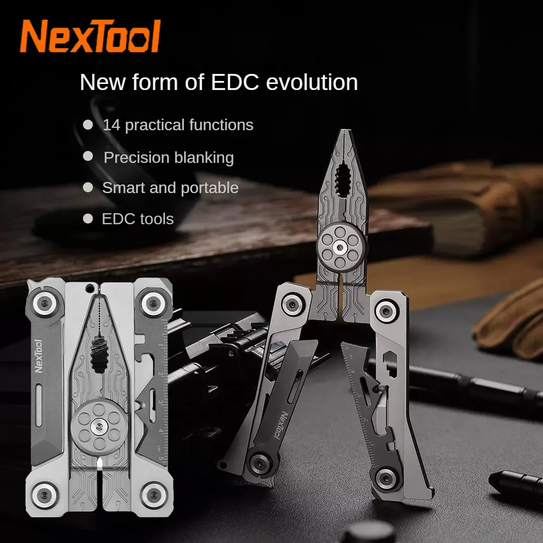 

Nextool 14 IN 1 Outdoor Multi-functional Tools Pliers EDC Knife Field Survival Artifact Folding Screwdriver Box Opener Hand Tool